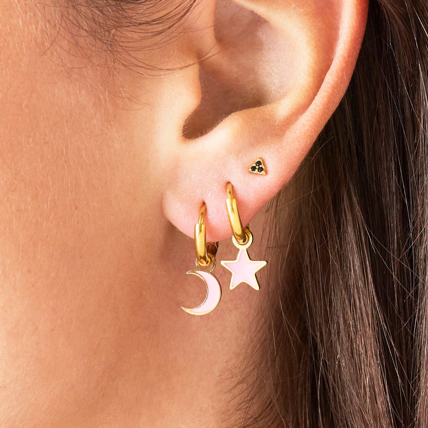 Lune | Oorbellen Goud