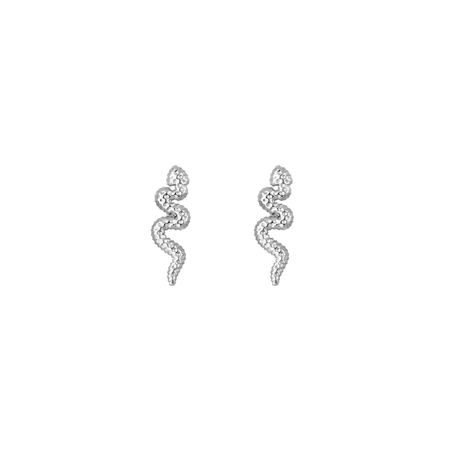 Mini Snake | Oorbellen Zilver